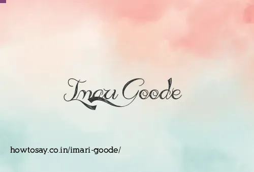 Imari Goode