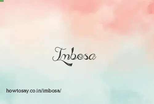 Imbosa