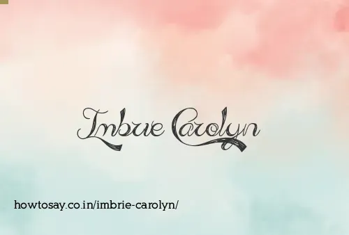 Imbrie Carolyn