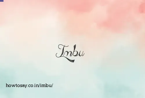 Imbu