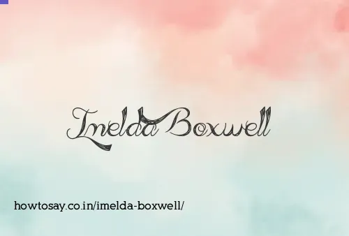 Imelda Boxwell