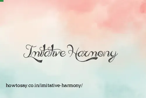 Imitative Harmony
