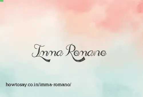 Imma Romano