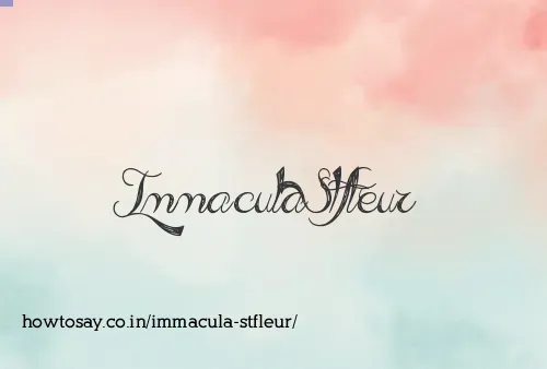 Immacula Stfleur