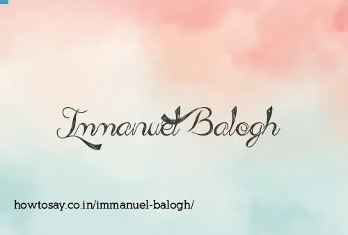Immanuel Balogh