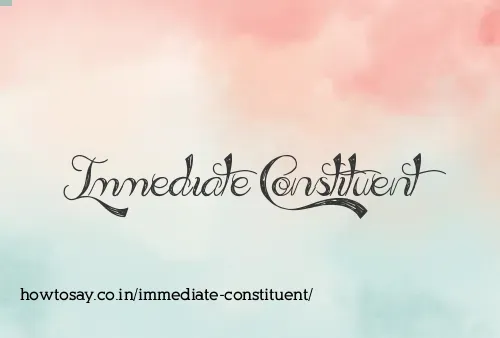 Immediate Constituent