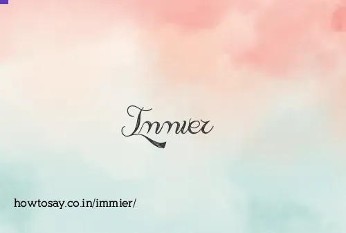 Immier