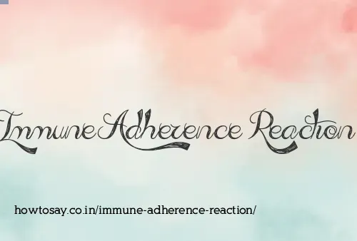 Immune Adherence Reaction