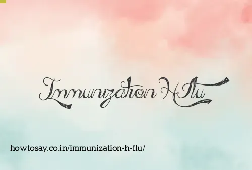 Immunization H Flu