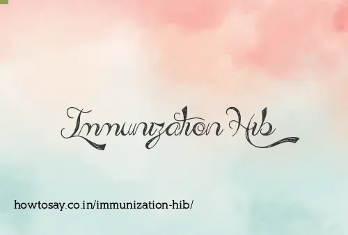Immunization Hib