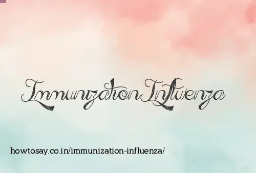 Immunization Influenza