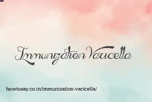 Immunization Varicella