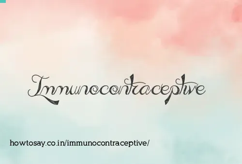Immunocontraceptive