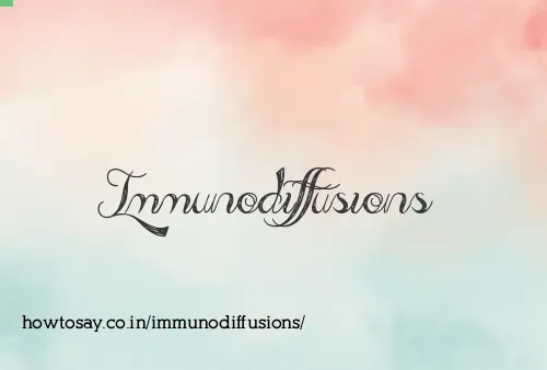 Immunodiffusions