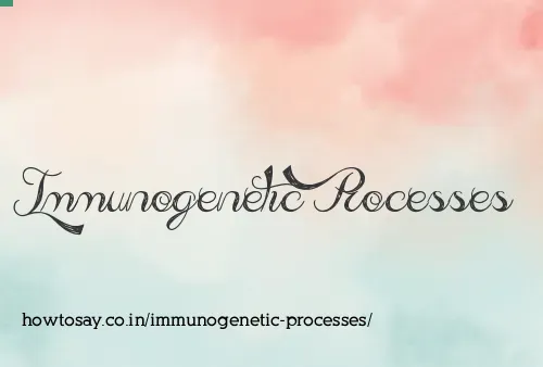 Immunogenetic Processes