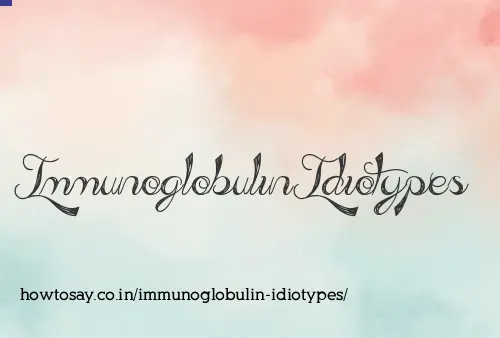 Immunoglobulin Idiotypes