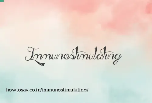 Immunostimulating