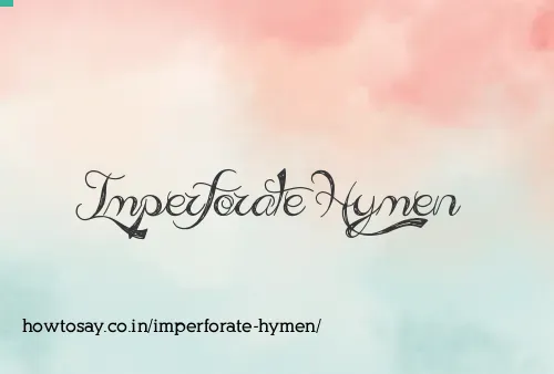 Imperforate Hymen
