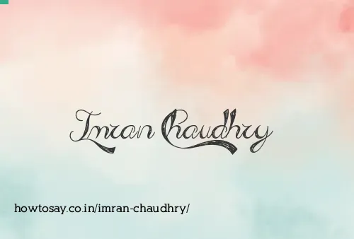Imran Chaudhry