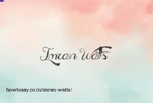Imran Watts