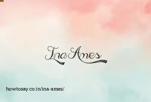 Ina Ames