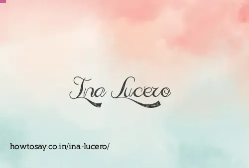 Ina Lucero