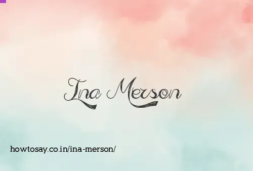 Ina Merson