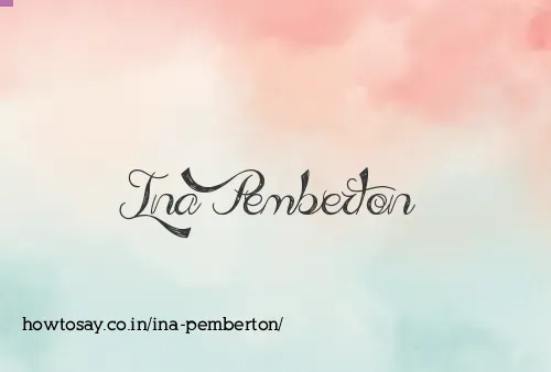 Ina Pemberton