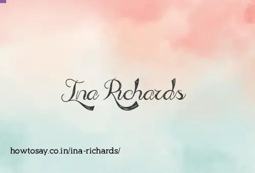 Ina Richards
