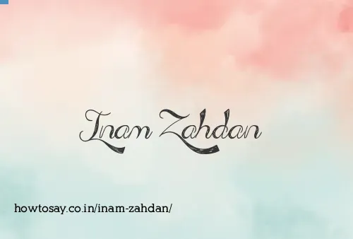 Inam Zahdan