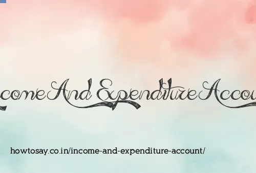 Income And Expenditure Account