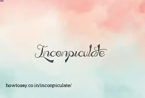 Inconpiculate