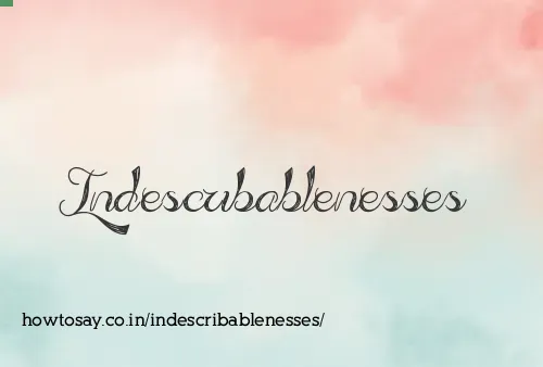 Indescribablenesses