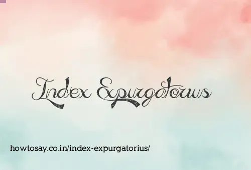 Index Expurgatorius