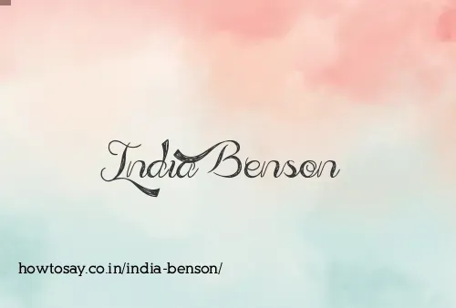 India Benson