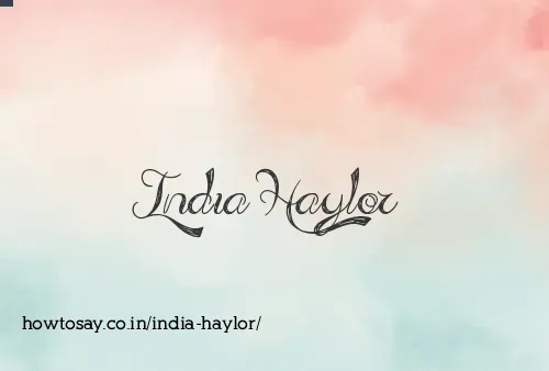 India Haylor