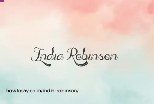 India Robinson