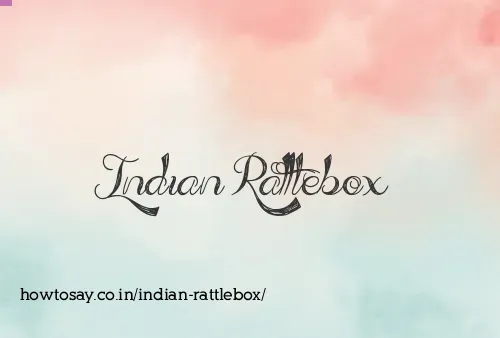 Indian Rattlebox