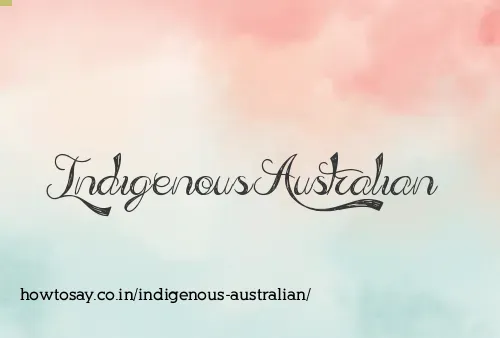 Indigenous Australian