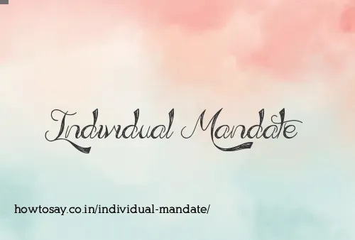 Individual Mandate