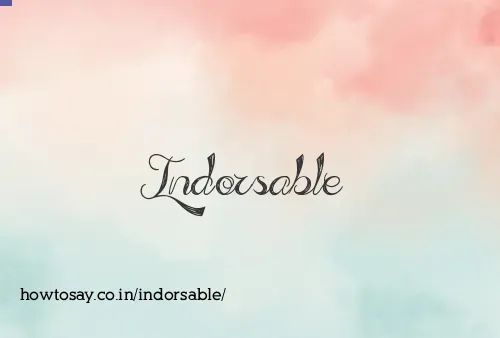 Indorsable
