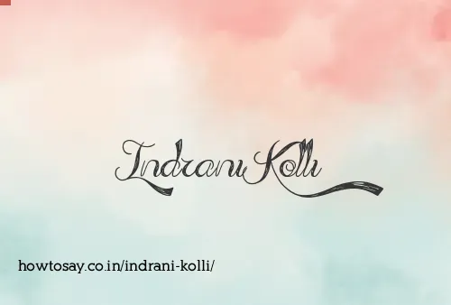 Indrani Kolli