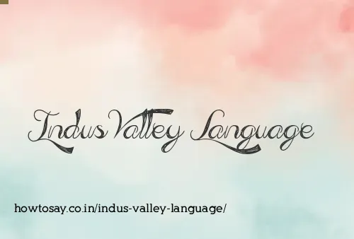 Indus Valley Language