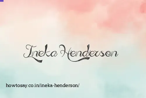 Ineka Henderson