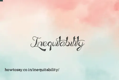 Inequitability