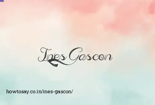 Ines Gascon