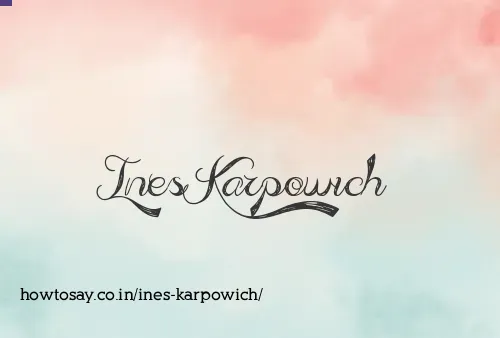 Ines Karpowich