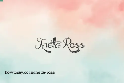 Inetta Ross