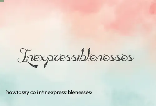 Inexpressiblenesses