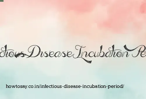 Infectious Disease Incubation Period
